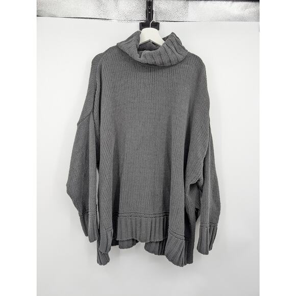 Aerie Long Sleeve Turtleneck Oversized Soft Knit Sweater Women's XL Cold Weather - Picture 1 of 5